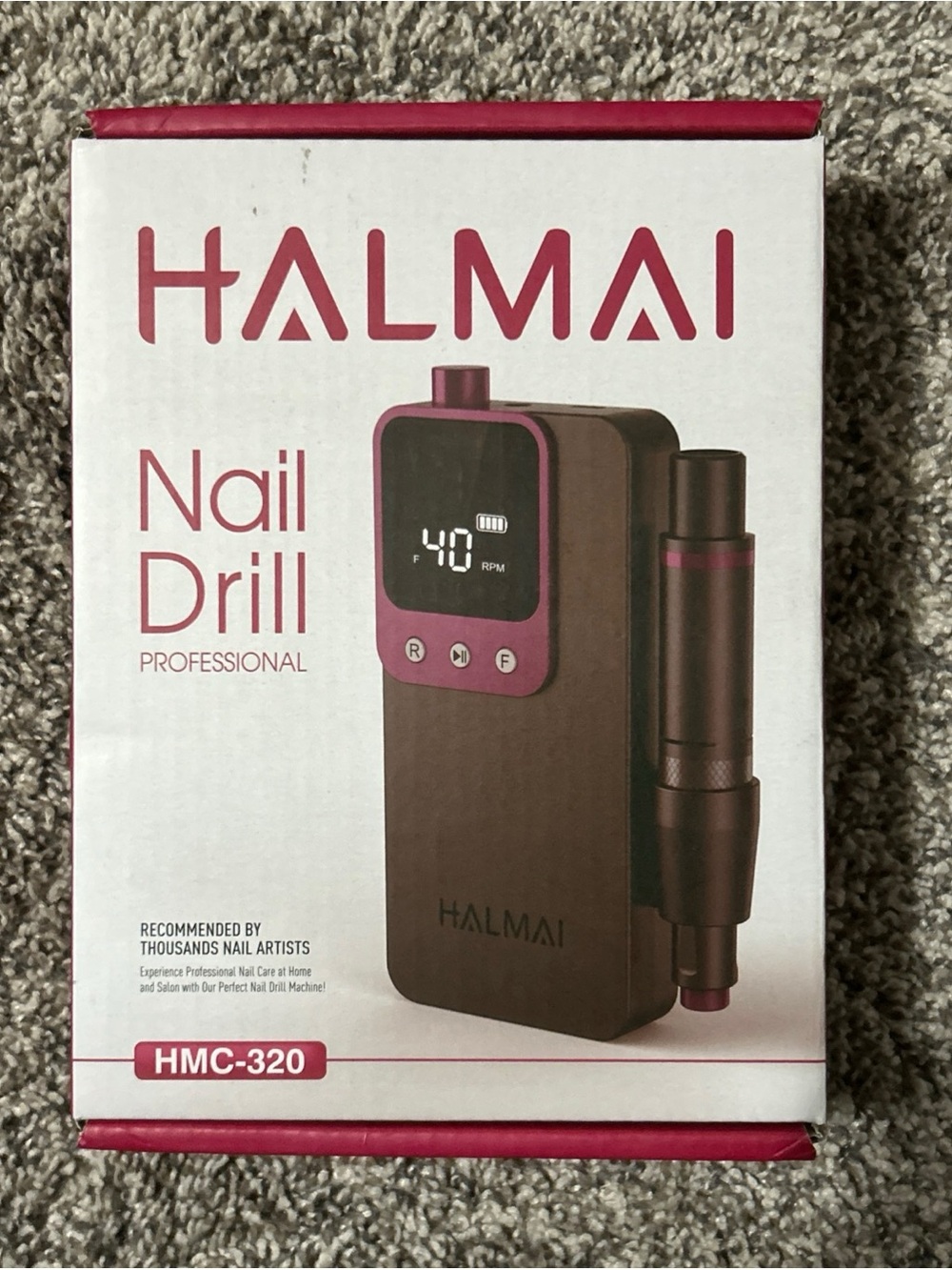 Pink Nail Drill HMC-320 Professional